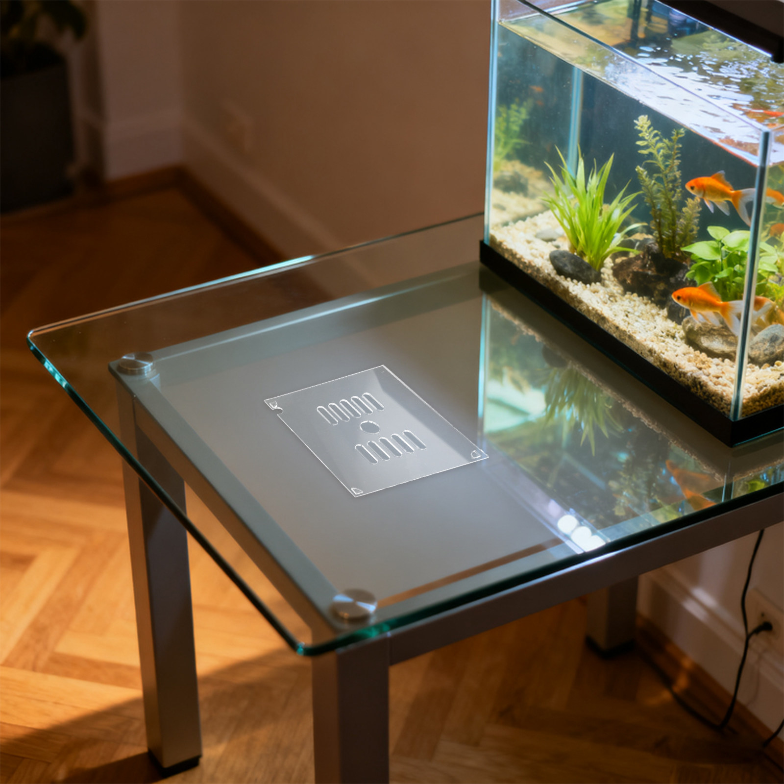 Aquarium Fish Escape - 2개입 원형 아크릴 수족관 덮개 15cm