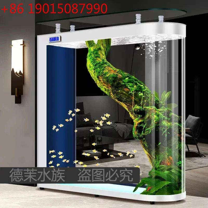 Aquarium Xl - 바닥부터 천장까지 이어지는 유리 수조 거실