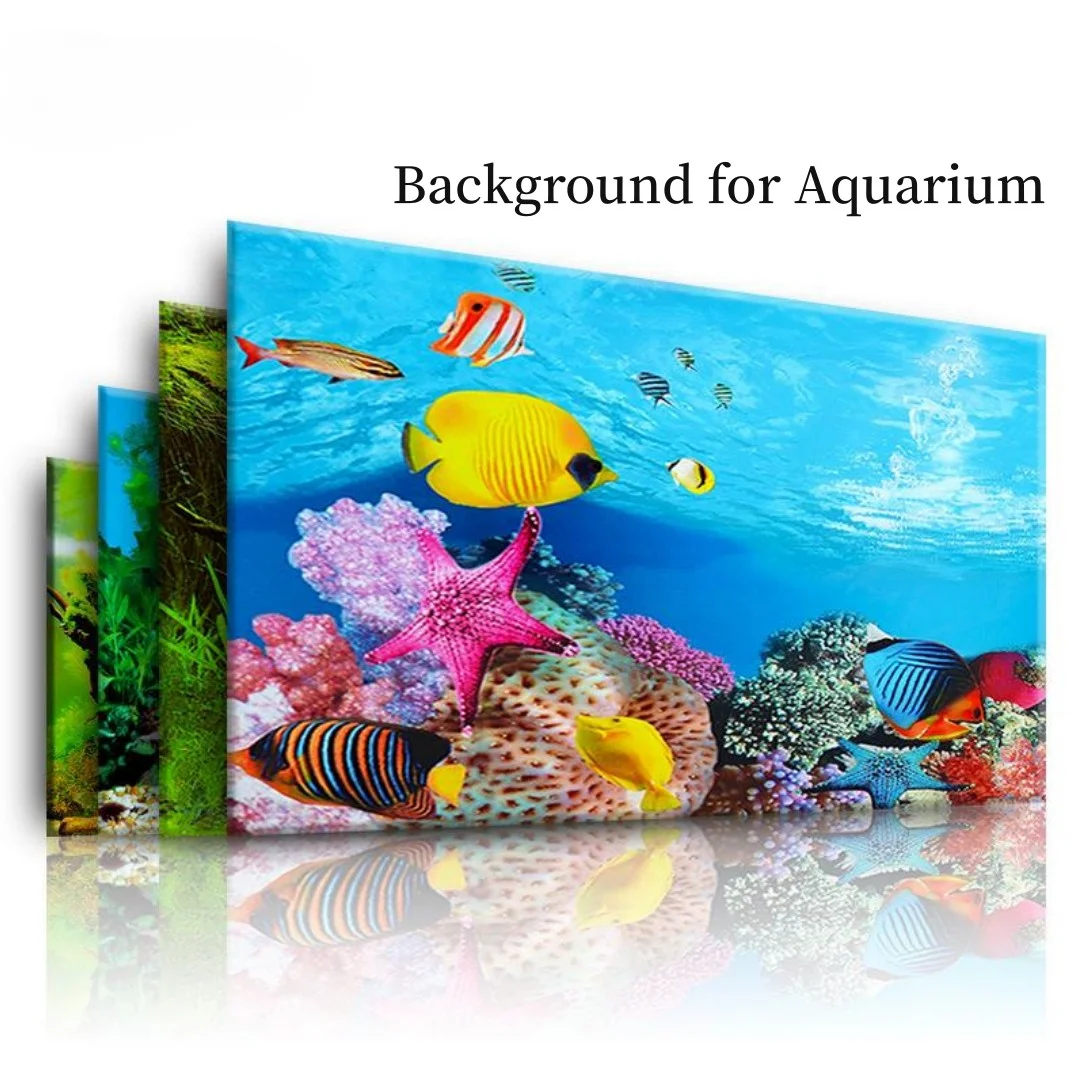 Aquarium Fish Poster - 배경 수족관 3D 스티커 포스터 장식,