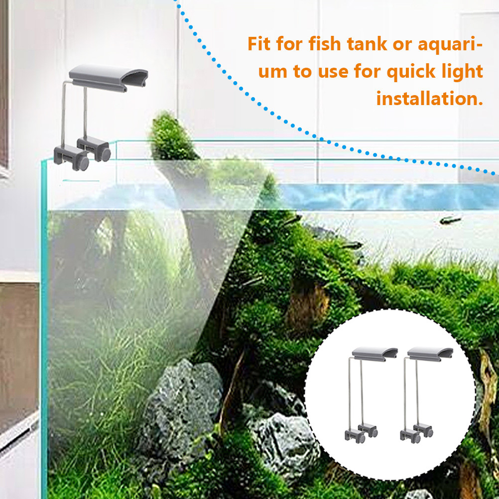 2Pcs 수족관 라이트 스탠드 조정 가능한 LED 탱크 - Aquarium Fish Light Lamp 리뷰 및 가격