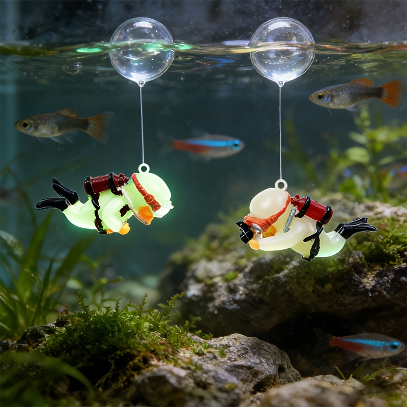 수족관 레진 장식 미니 다이버 조각상 야광 플로팅 볼  - Aquarium Fish Ball 리뷰 및 가격