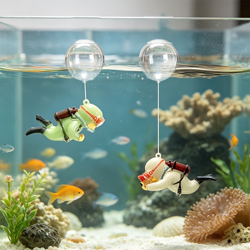 수족관 레진 장식 미니 다이버 조각상 야광 플로팅 볼  - Aquarium Fish Ball 리뷰 및 가격