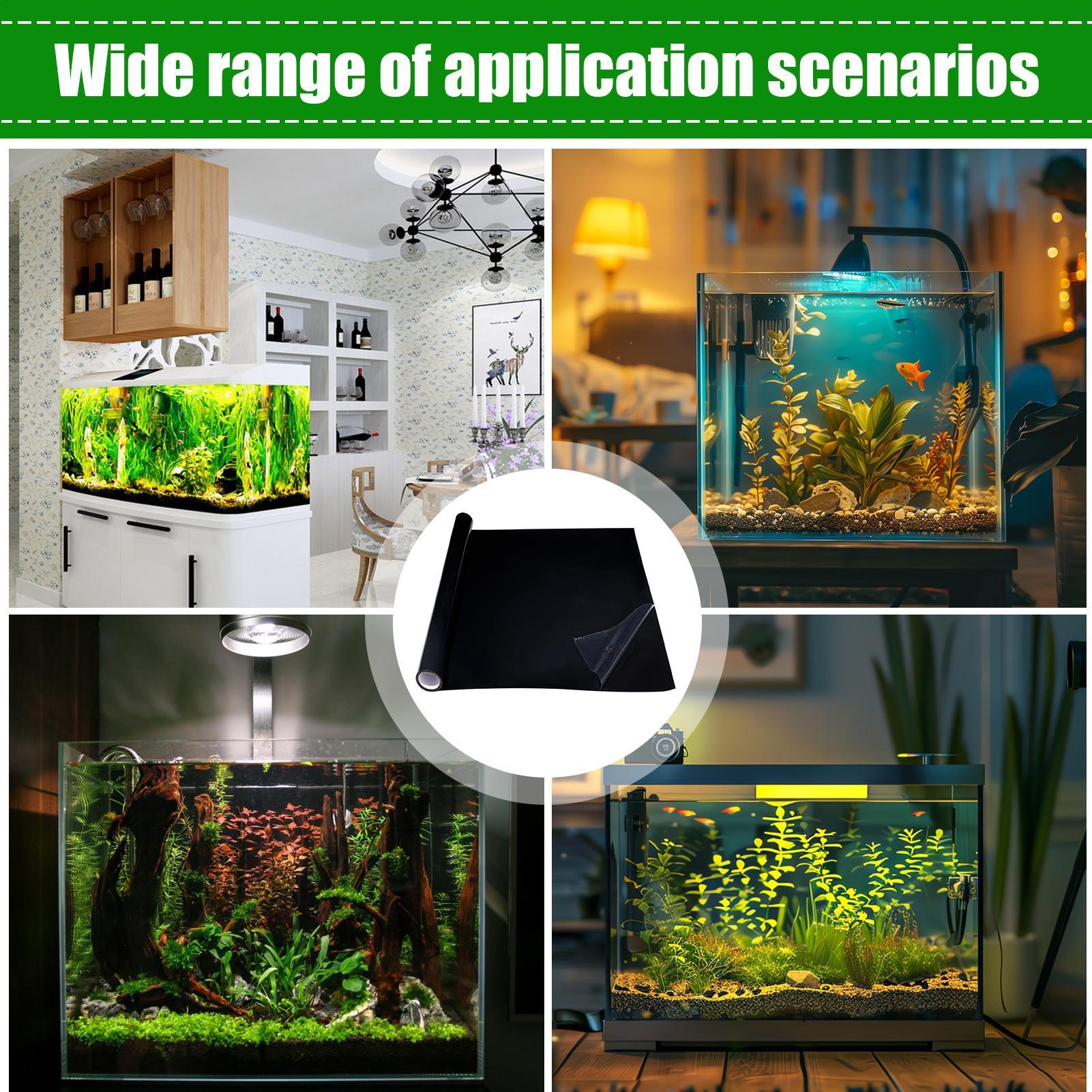 어항 배경 스티커 블랙 어항 배경화면 수족관 포스터 수 - Aquarium Fish Poster 리뷰 및 가격