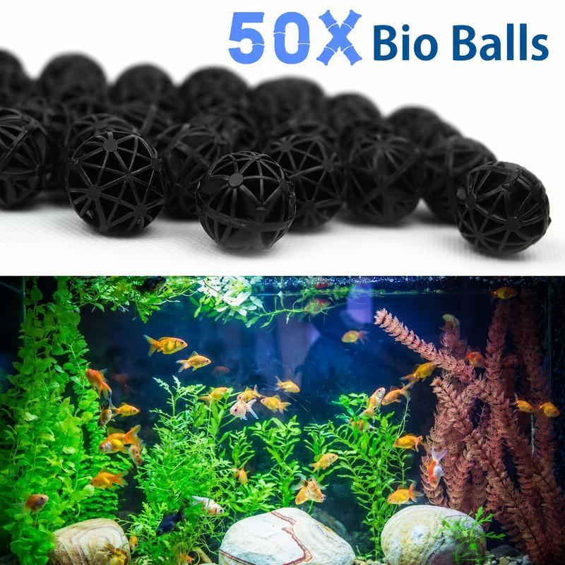 50개 16mm 수족관 바이오 필터 볼 어항 연못 여과 - Aquarium Fish Ball 리뷰 및 가격