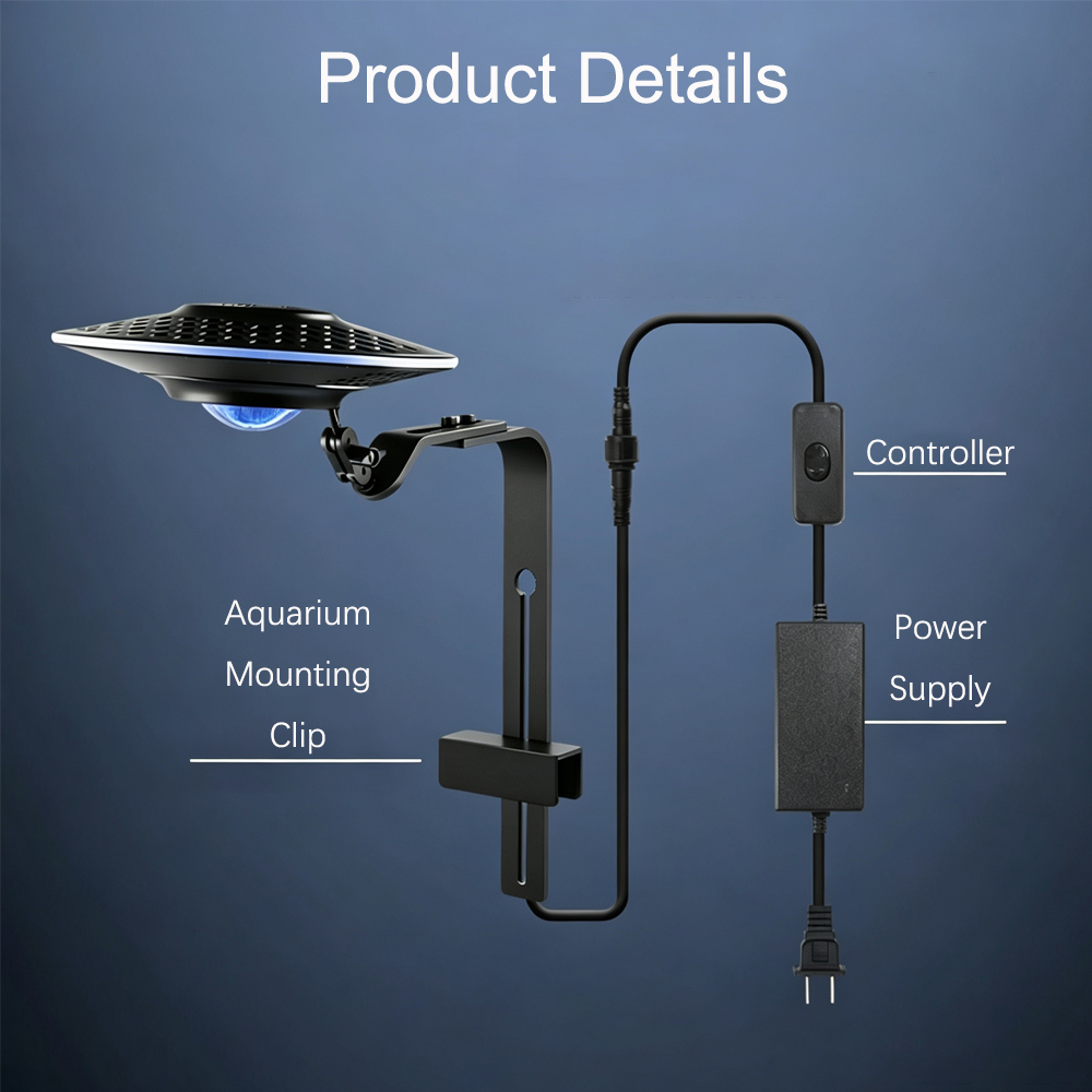 새로운 UFO LED 어항 조명 램프 (스트림 탱크,  - Aquarium Fish Light Lamp 리뷰 및 가격