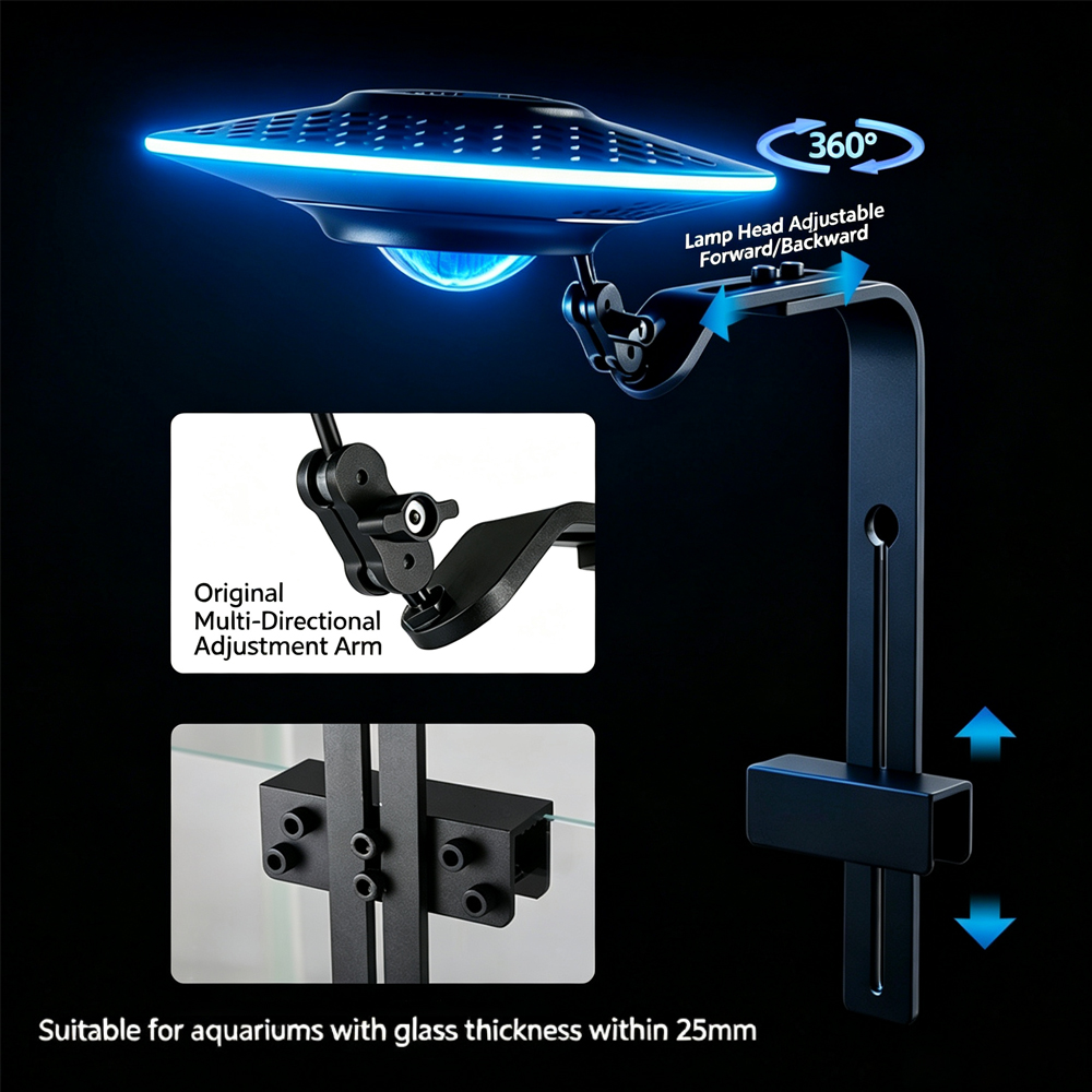 새로운 UFO LED 어항 조명 램프 (스트림 탱크,  - Aquarium Fish Light Lamp 리뷰 및 가격