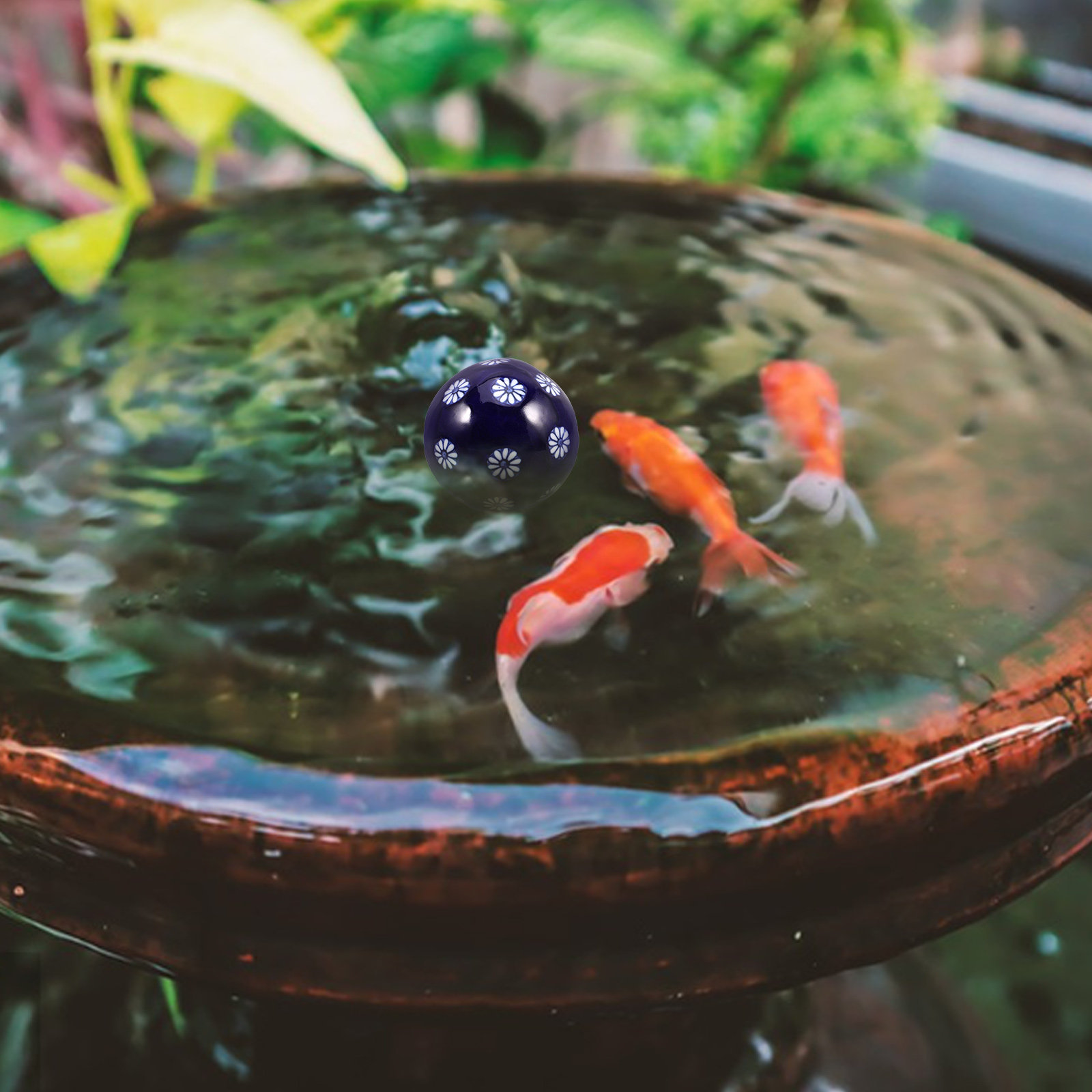 세라믹 볼 독특한 수작업 페인팅 플로팅 어항 장식 우아 - Aquarium Fish Ball 리뷰 및 가격