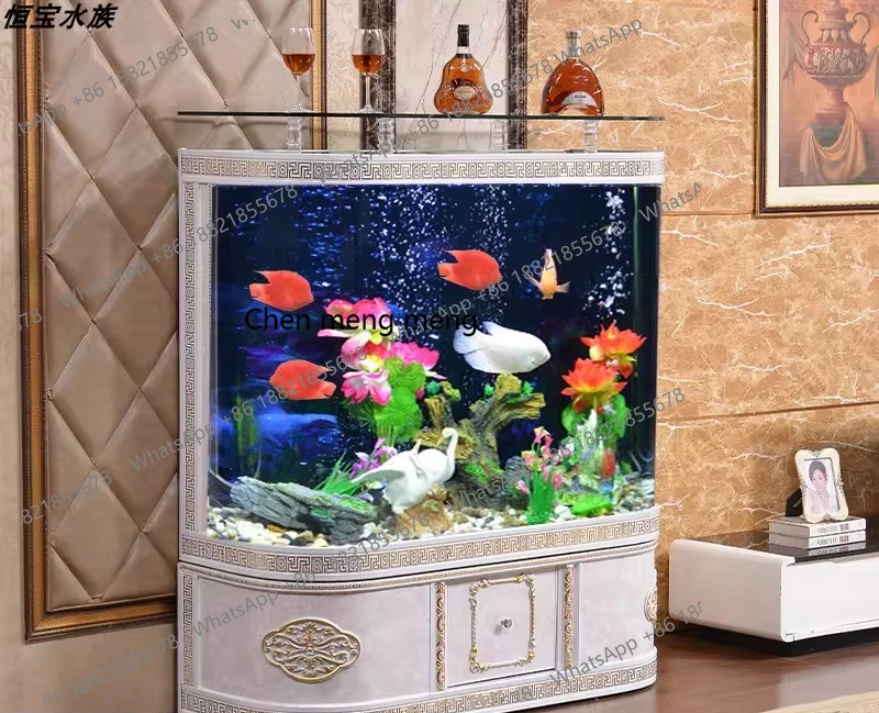 유럽풍 라이트 럭셔리 심플 모던 곡선형 어항, 거실용  - Aquarium Fish Sale 리뷰 및 가격
