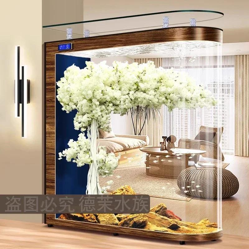 바닥부터 천장까지 이어지는 유리 수조 거실 파티션 중대 - Aquarium Xl 리뷰 및 가격