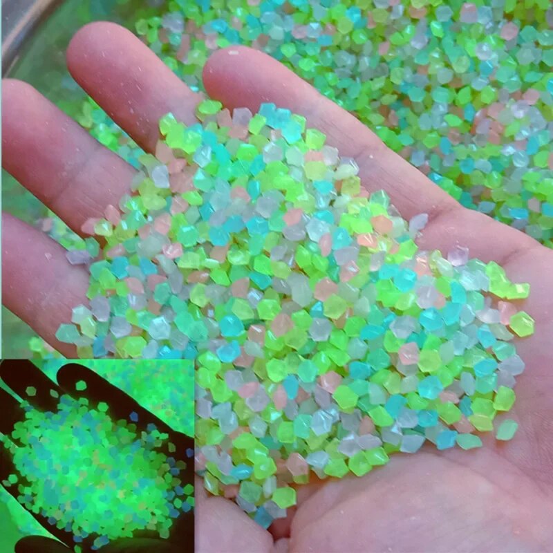 1000pcs 어두운 자갈 돌에 3-5mm 빛나는 모래 - Aquarium Fish Glow In The Dark 리뷰 및 가격
