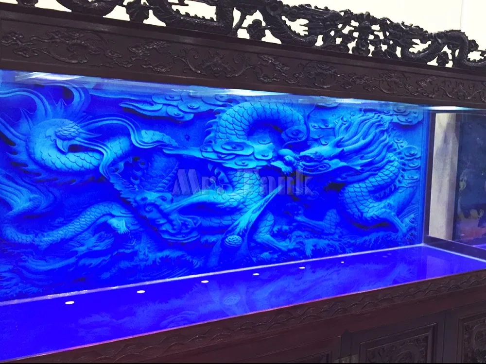사용자 정의 크기 수족관 배경 포스터 자기 접착 블루  - Aquarium Fish Poster 리뷰 및 가격