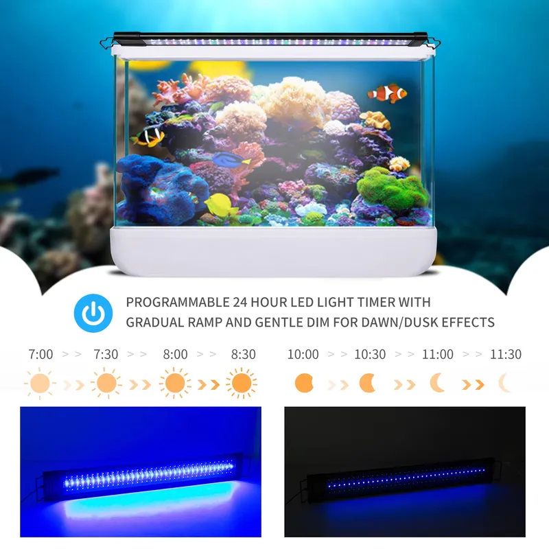 LED 프로그래밍 가능 수족관 조명 타이머 (75cm  - Aquarium Fish Light Lamp 리뷰 및 가격