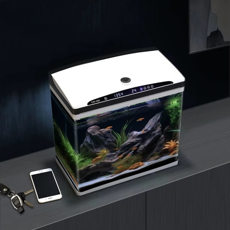 맞춤형 대형 유리 어항, 가정 및 사무실용 스마트 자동 - Aquarium Xl 리뷰 및 가격