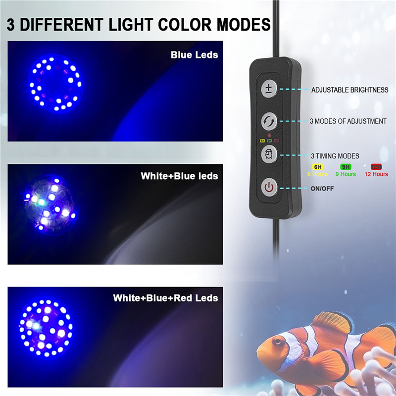 30W 수족관 물고기 탱크 바다 물 바닷물 해양 산호초 - Aquarium Fish Light Lamp 리뷰 및 가격