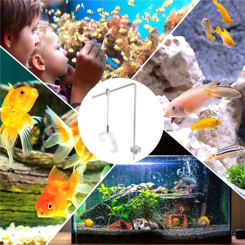 AB41-2Pcs 물고기 탱크 라이트 랙 클립이 있는  - Aquarium Fish Light Lamp 리뷰 및 가격