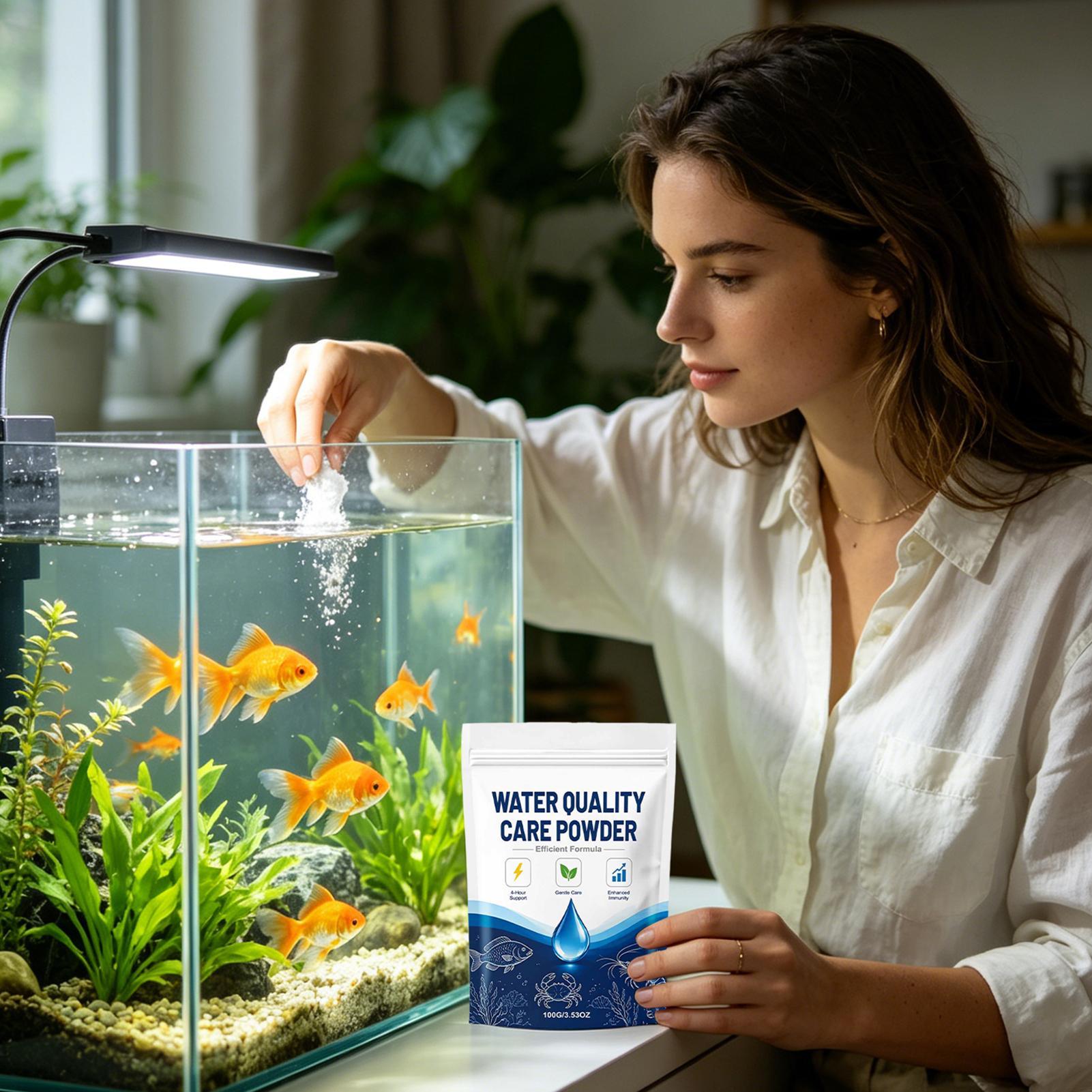 100g 어항 물 투명제 분말, 흐린 물을 맑게 하여  - Aquarium Fish Tank Cleaner 리뷰 및 가격