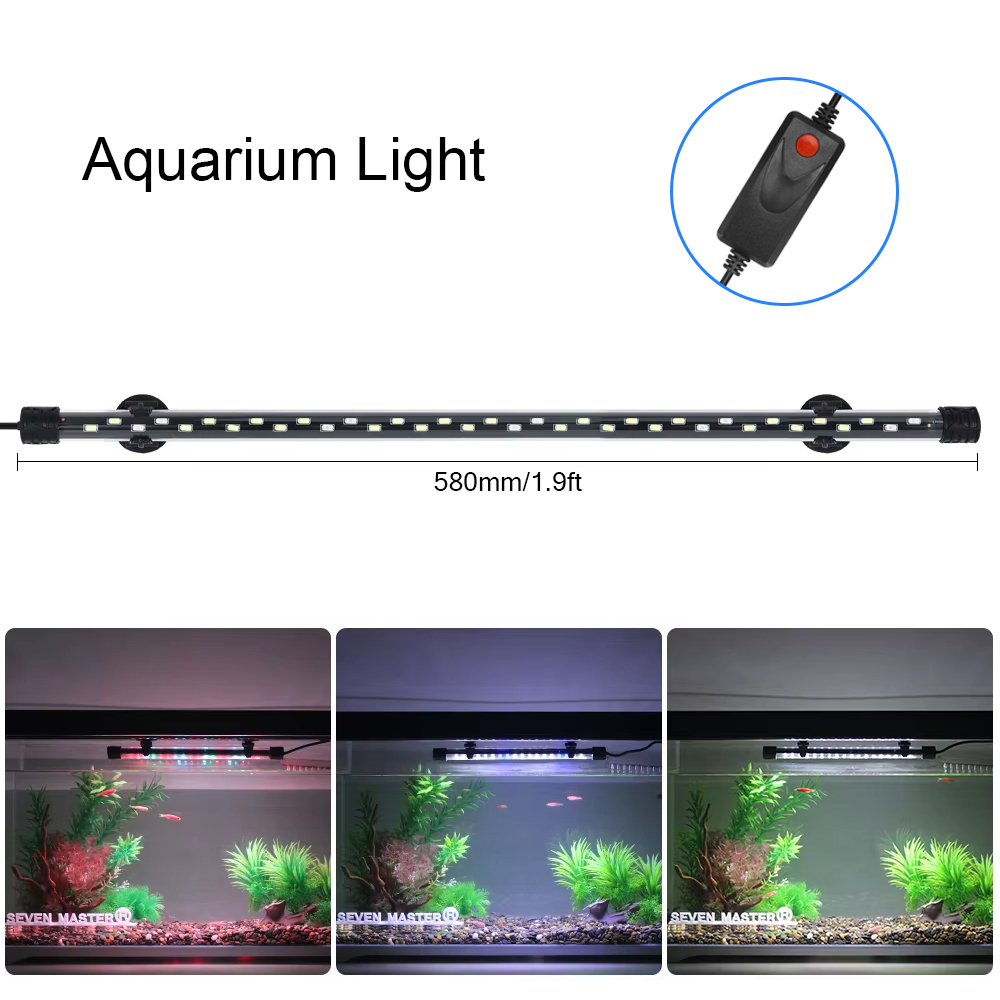58CM 수족관 빛 LED 식물 성장 램프 방수 물고기 - Aquarium Fish Light Lamp 리뷰 및 가격