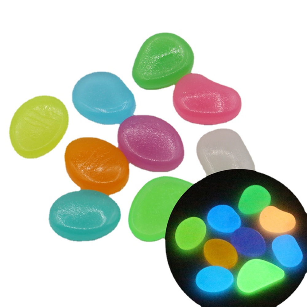 50pcs 빛나는 돌 형광 자갈 자갈 어두운 빛나는 돌 - Aquarium Fish Glow In The Dark 리뷰 및 가격