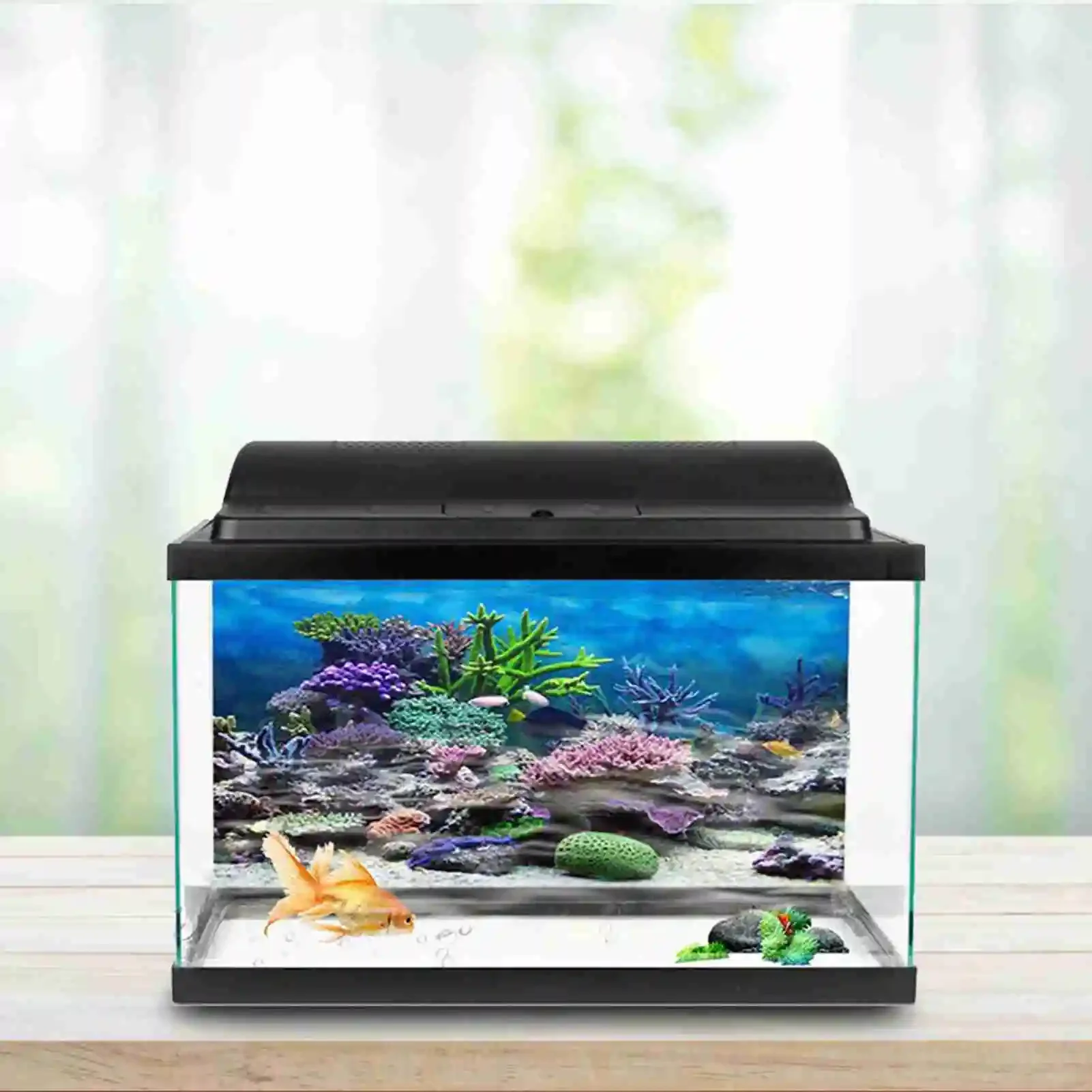 3D 수족관 풍경 포스터 벽지, 열대우림 어항 배경 장 - Aquarium Fish Poster 리뷰 및 가격