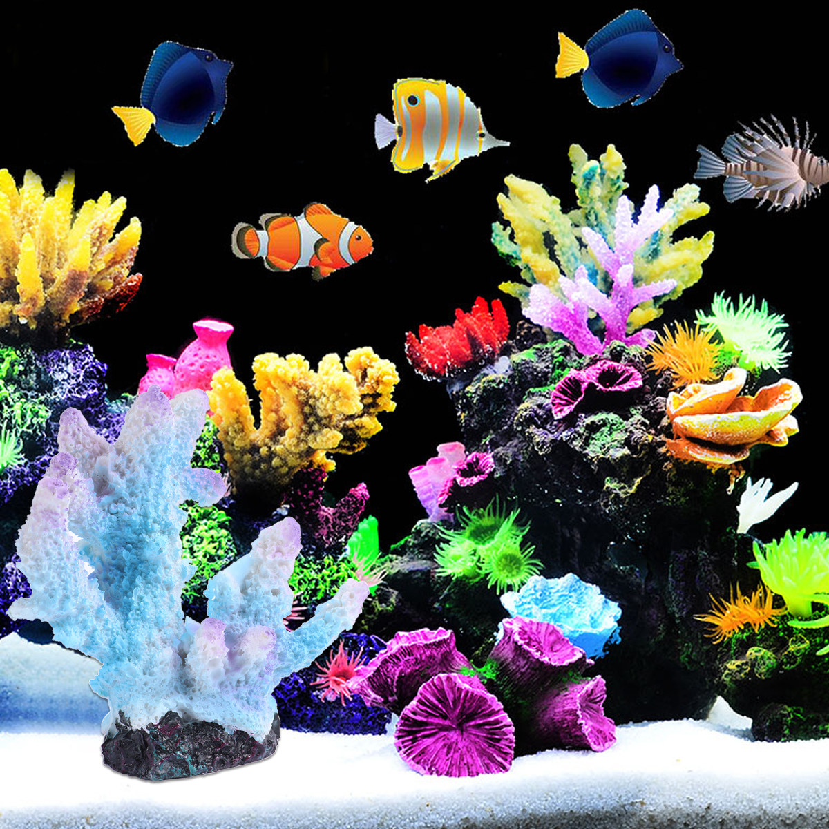 Xl-S1718 사실적인 레진 산호 어항 장식물, 담수 - Aquarium Xl 리뷰 및 가격