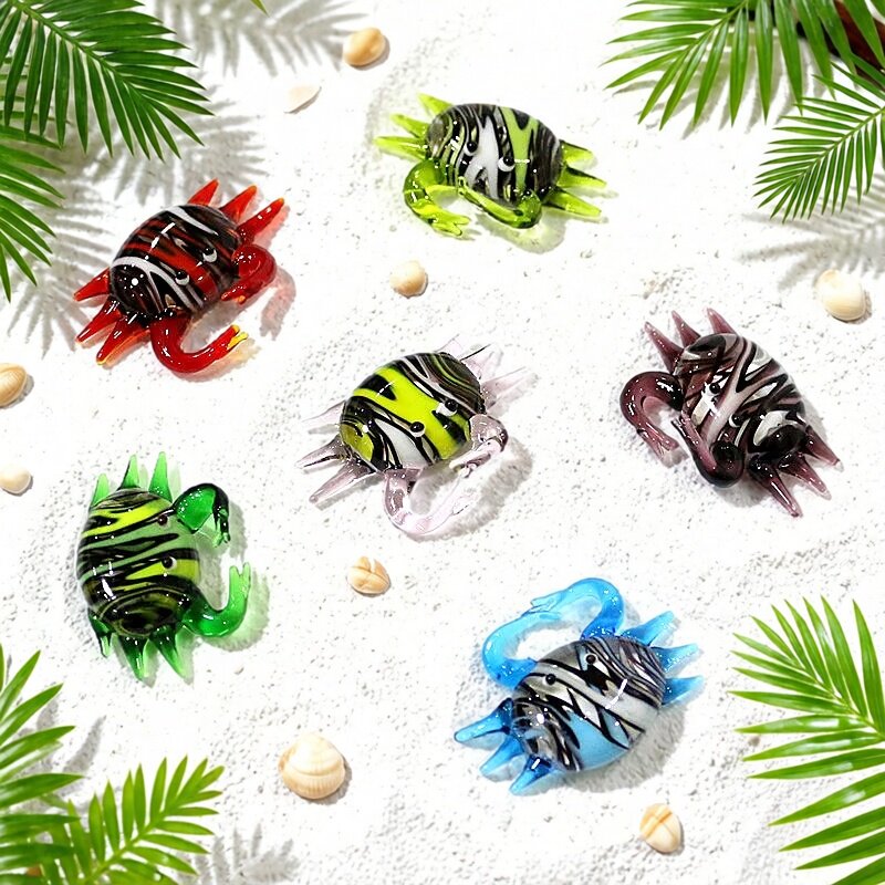 수제 귀여운 미니 유리 게 피규어 작은 해양 동물 조각 - Aquarium Fish Japan 리뷰 및 가격