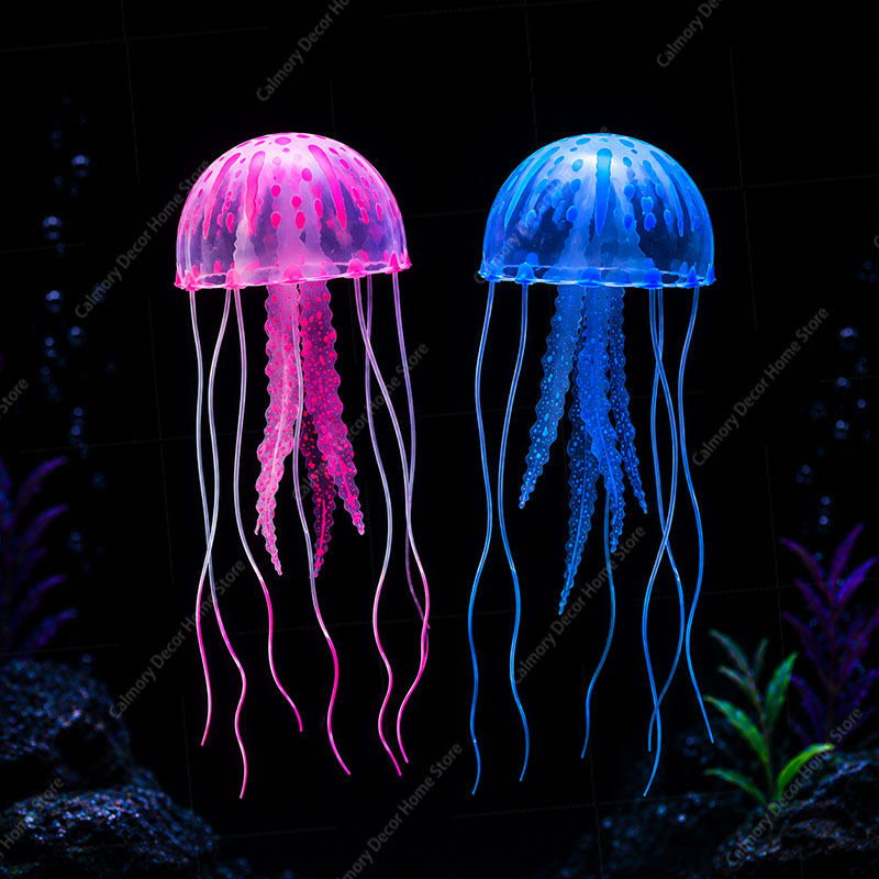 창의적인 시뮬레이션된 떠다니는 형광 발광 효과 해파리  - Aquarium Fish Escape 리뷰 및 가격