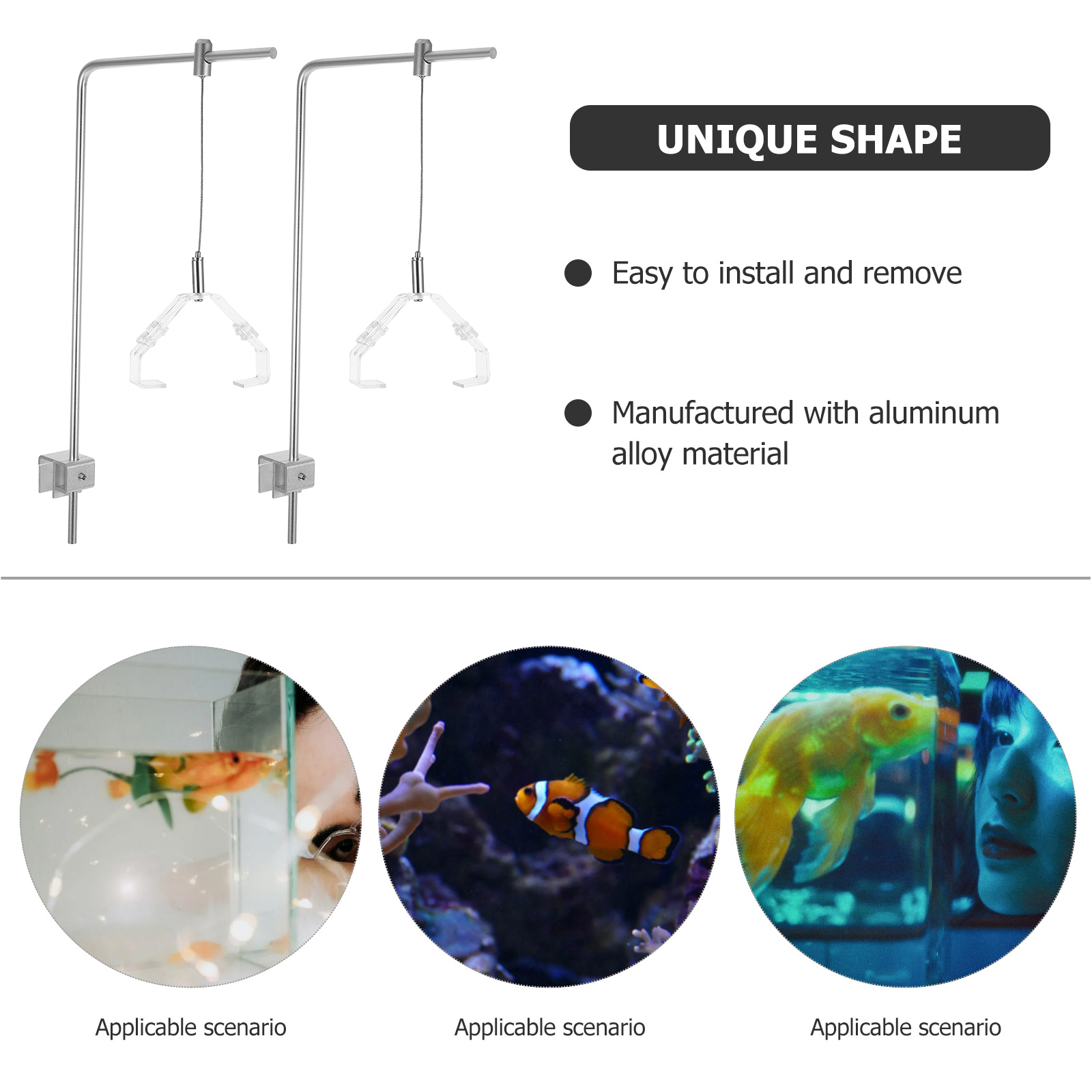 클립과 2pcs 수족관 빛 홀더 알루미늄 합금 물고기  - Aquarium Fish Light Lamp 리뷰 및 가격