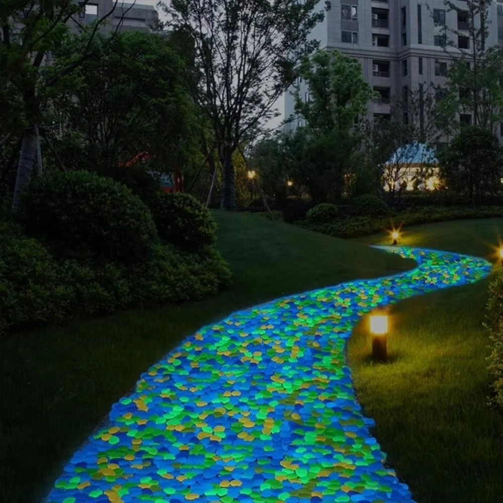 레진 야광 정원석 다채로운 재사용 가능한 발광 자갈 방 - Aquarium Fish Glow In The Dark 리뷰 및 가격