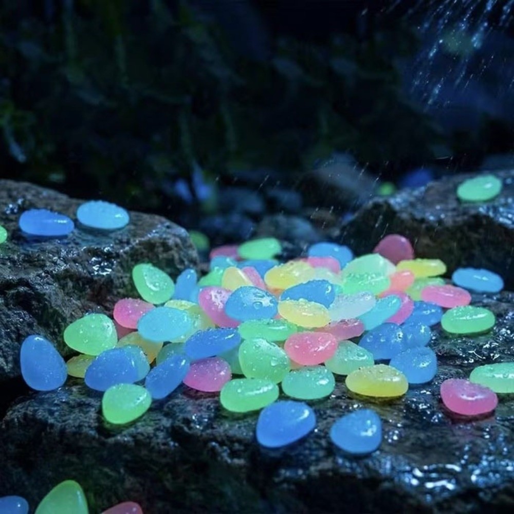 레진 야광 정원석 다채로운 재사용 가능한 발광 자갈 방 - Aquarium Fish Glow In The Dark 리뷰 및 가격