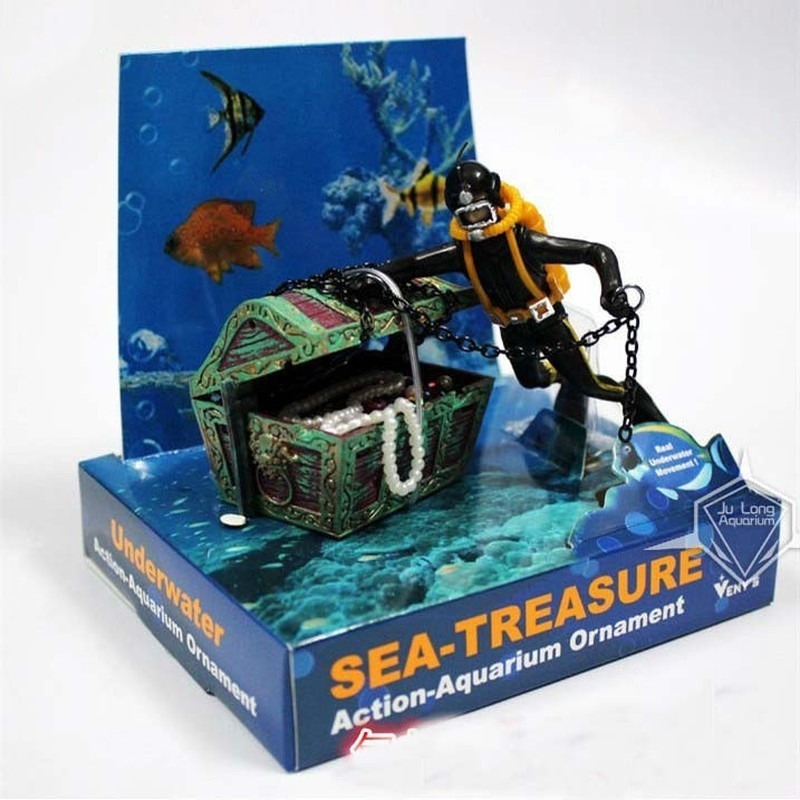 어항 장식 보물 개구리 사람 어항 조경 수족관, 해적  - Aquarium Fish Price 리뷰 및 가격