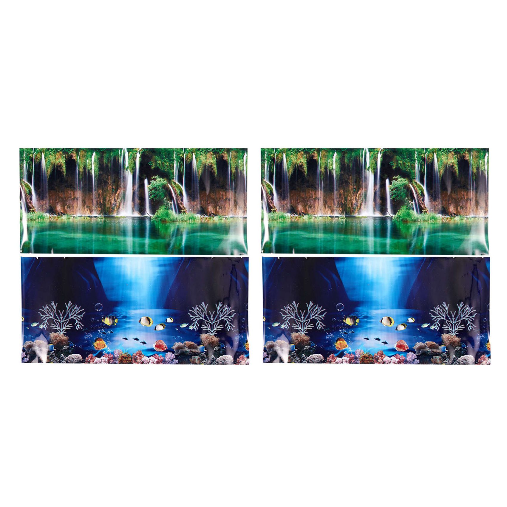 2X 블루 프레쉬 씨 배경 수족관 바다 풍경 포스터 어 - Aquarium Fish Poster 리뷰 및 가격